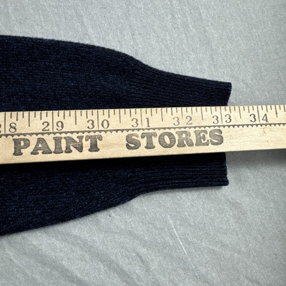 Geoffrey Beene Sweater Mens M Blue Check Long Sleeve Sweatshirt Preppy Grandpa - Picture 5 of 5